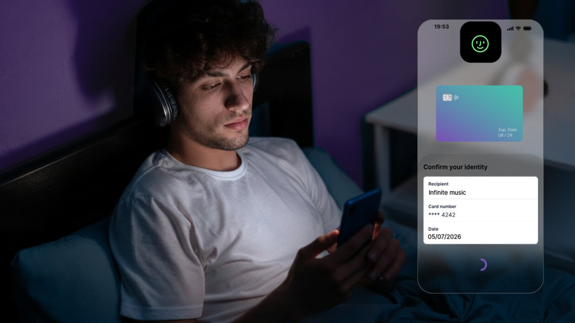 AI-ready payment experience on a mobile phone