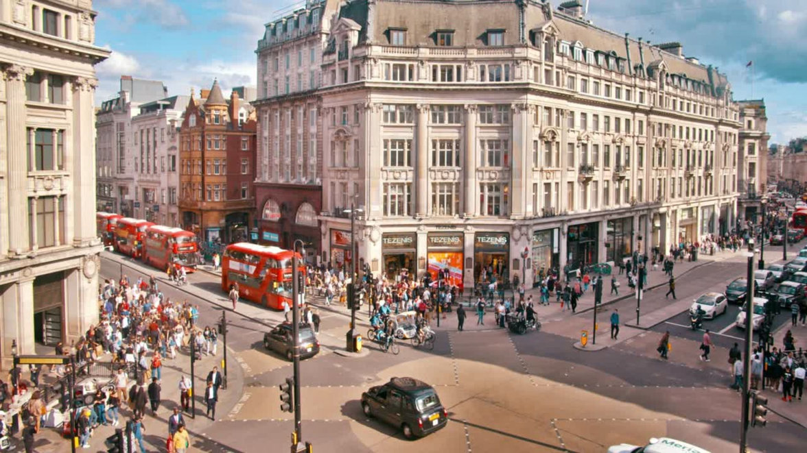 London traffic during the day