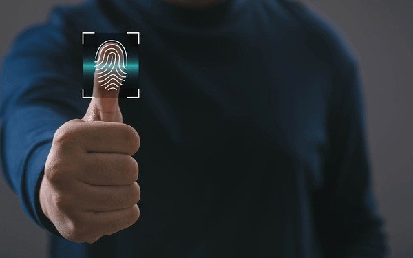 man using digital identity feature