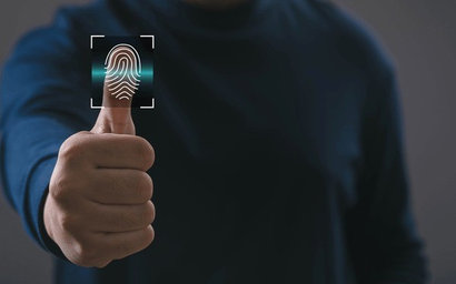 man using digital identity feature