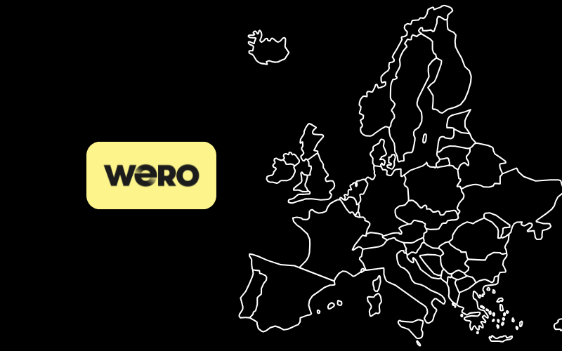 wero over an european map
