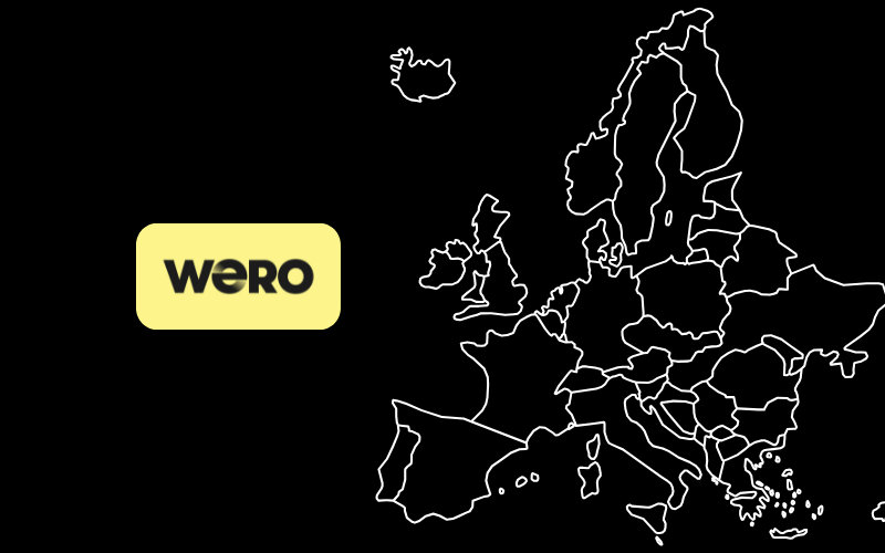 wero over an european map