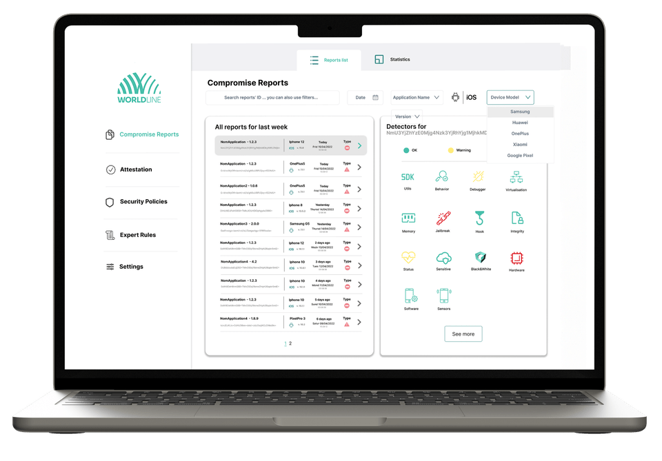 a dashboard in a desktop