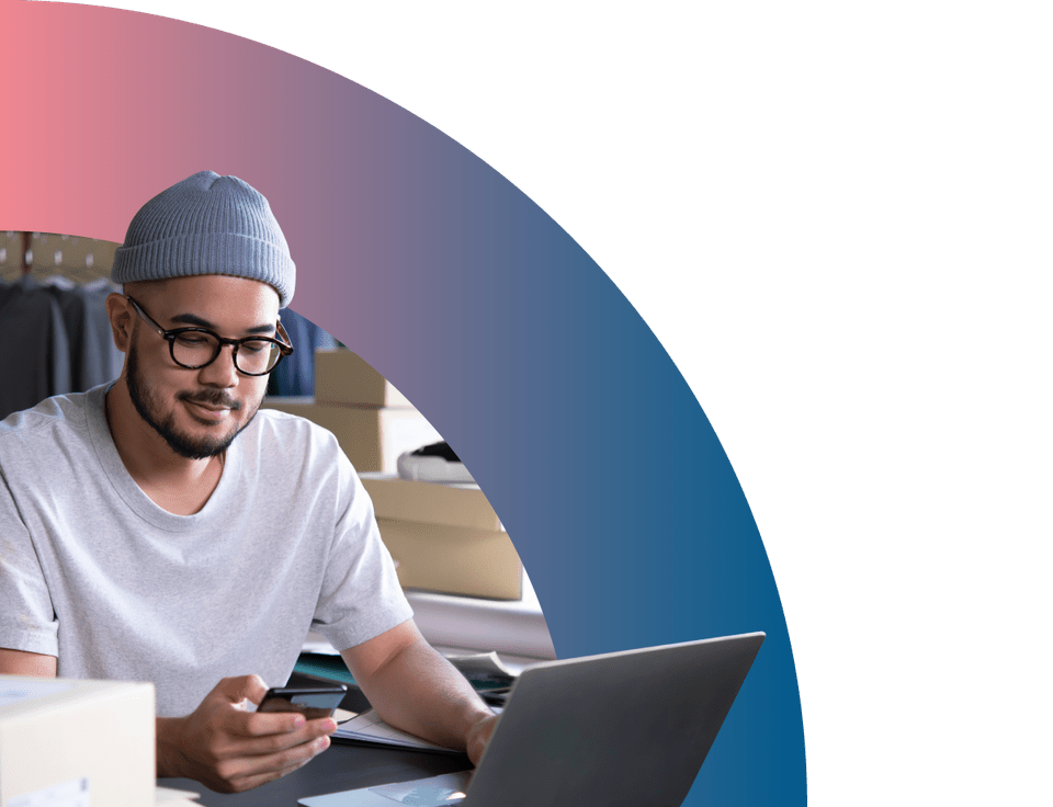 Client searching using a laptop on API cloud terminal
