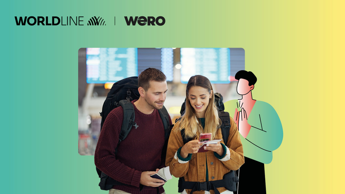 a couple using their phones at the airport