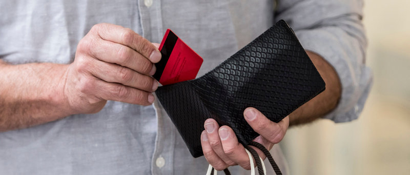 man with wallet