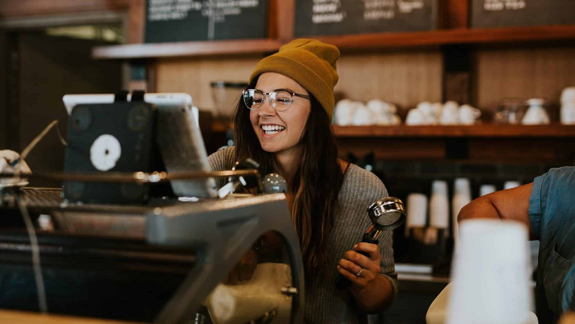 Barista in a coffee shop