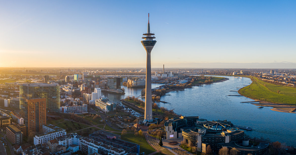 Aerial view of Düsseldorf