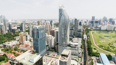 City view of Bangkok, Thailand.
