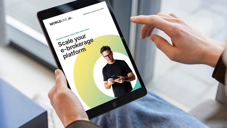 person holding a table to read the whitepaper