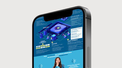 Mobile view of the La relation client de demain infographic
