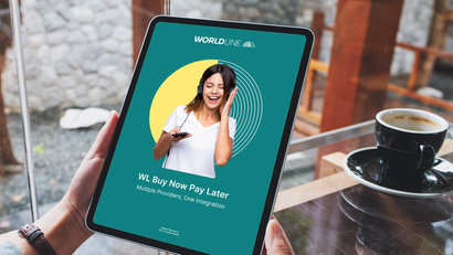 WL Buy Now Pay Later brochure on a tablet