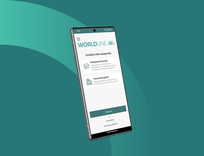 Phone with Worldline's All-in-one platform