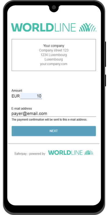QR Payments Payment Screen