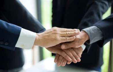 Hand Shaking business man