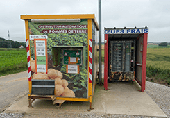 Verkoopautomaat voor fruit, groenten en gezonde snacks