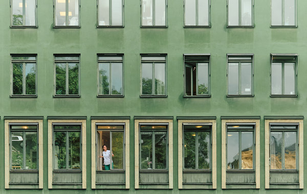 Joana at her office